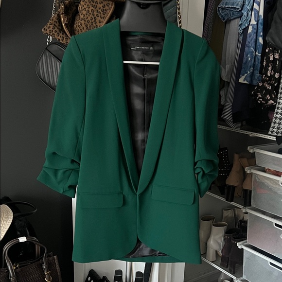 Zara Jackets & Blazers - Zara Emerald Green Blazer